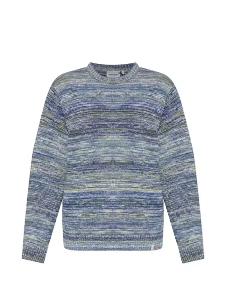 Пуловер Carhartt Wip на райета синьо