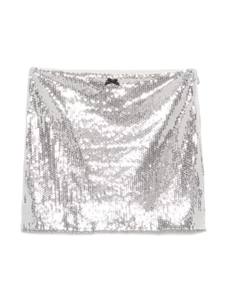 Rotate spódnica srebrny mini ołówkowa szara