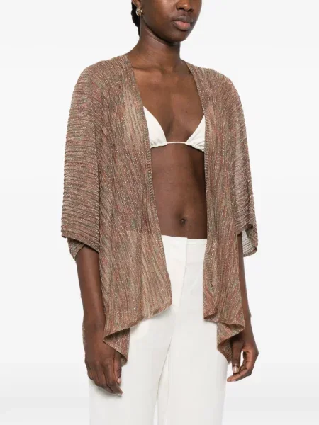 Kurtka Momoni w paski pomarańczowa