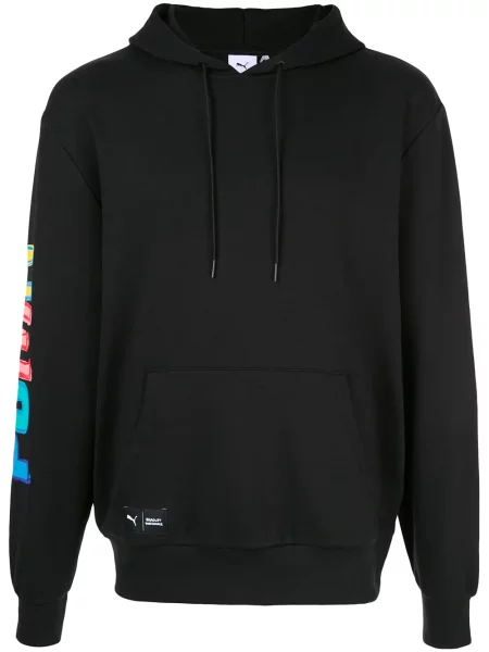 Hanorac cu glugă Puma cu glugă negru