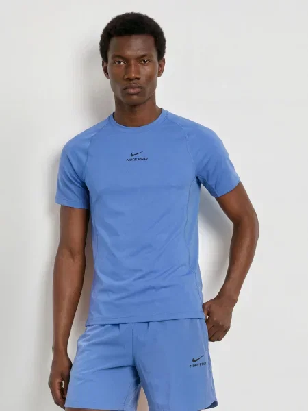 Nike Funkční Tričko Pro Training modrá černá