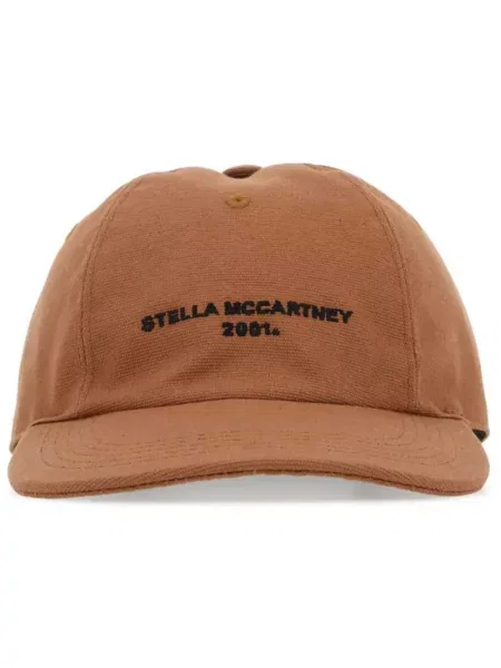 Șapcă Stella Mccartney cu broderie maro