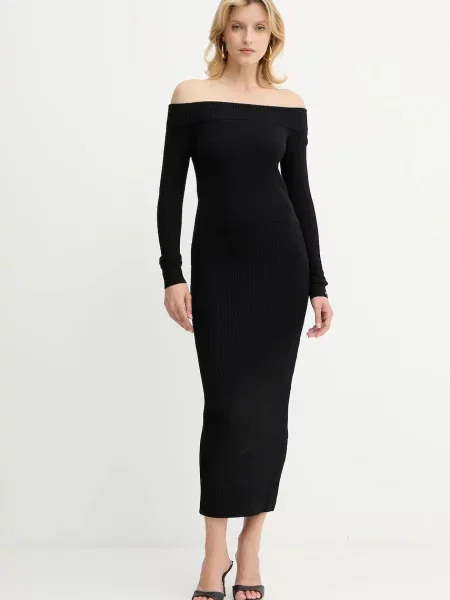 Obleka Armani Exchange črna