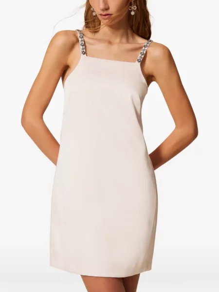 Rochie mini Twinset de cristal de costum roz