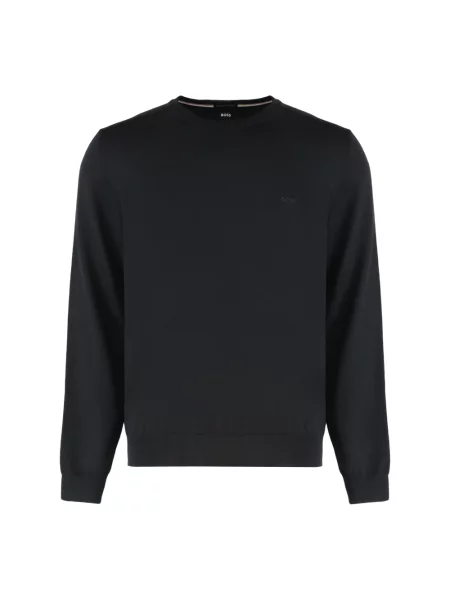 Sweter Boss wełniany czarny