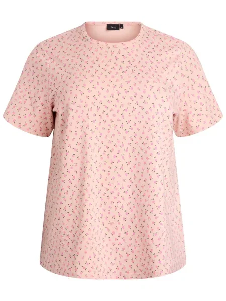 Zizzi Tricou Luna verde închis / roz / deschis roșu