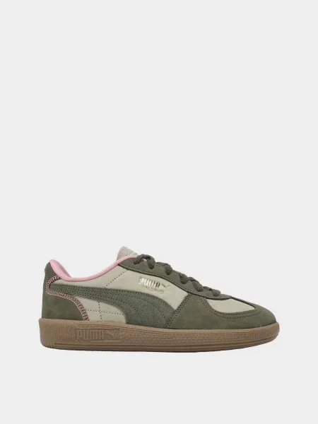 Шкіряні Кеди низькі PUMA PALERMO LUX зелений