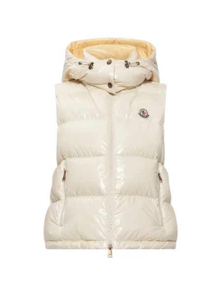Vestă Moncler cu glugă galben