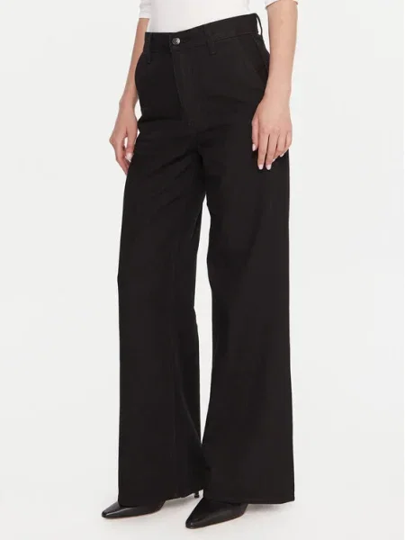 Calvin Klein Blugi Wide Leg negru