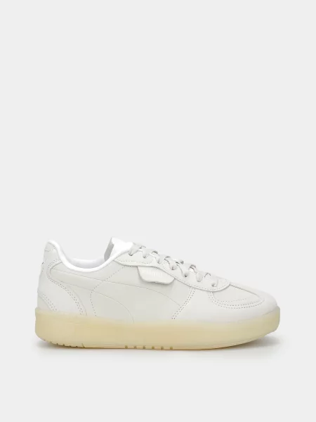Кожаные кроссовки Puma серые