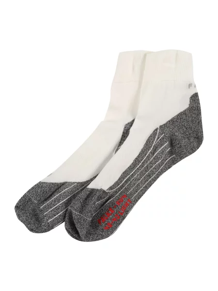 FALKE Șosete sport gri amestecat / roșu alb