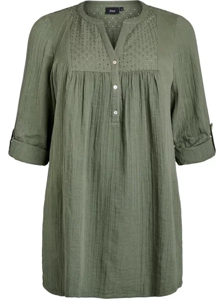 Zizzi Bluză Cavivu oliv