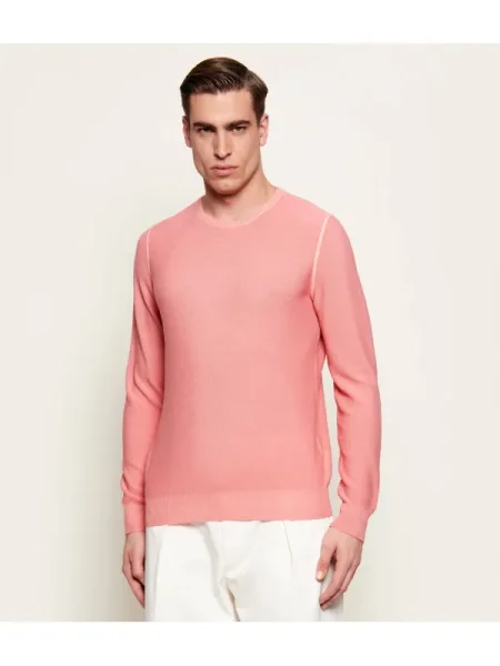 Gran Sasso Gyapjú kötött pulóver rózsaszín