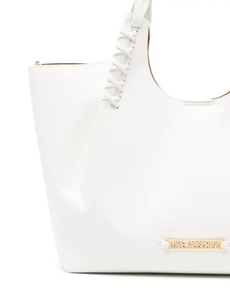 Torbica Love Moschino s autogramom bijela