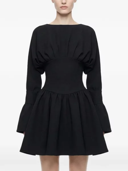 Rochie Hamza evazată de costum negru