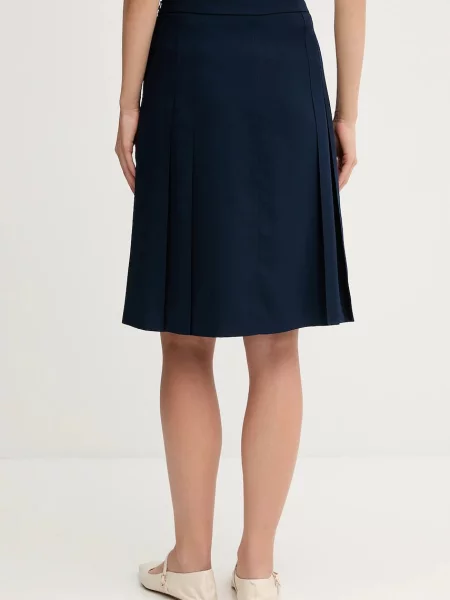 Tommy Hilfiger spódnica granatowy mini rozkloszowana