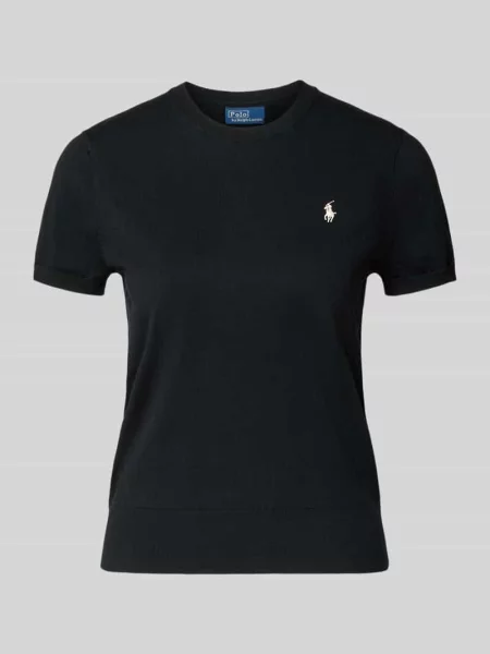 Sweter Polo Ralph Lauren z krótkim rękawem czarny