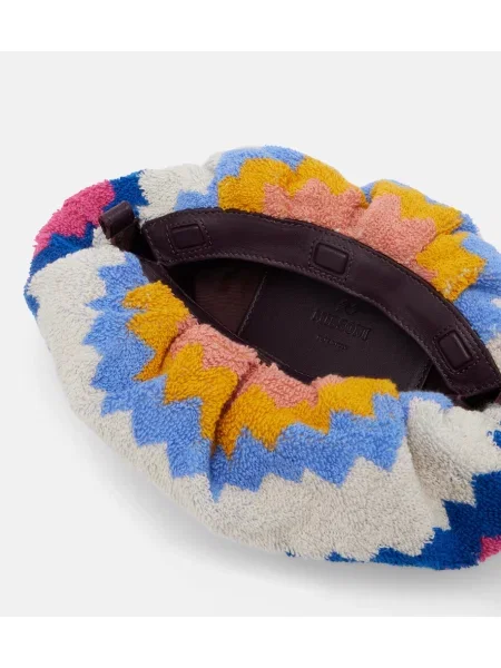 Geantă plic Missoni din material terry