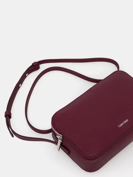 Calvin Klein Crossbody kabelka dámska z imitácie kože červená