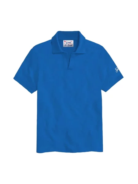 Koszulka polo Mc2 Saint Barth niebieska