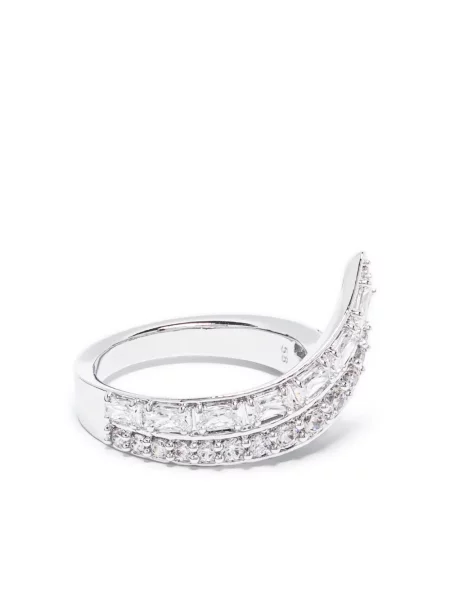 Inel Swarovski argintiu