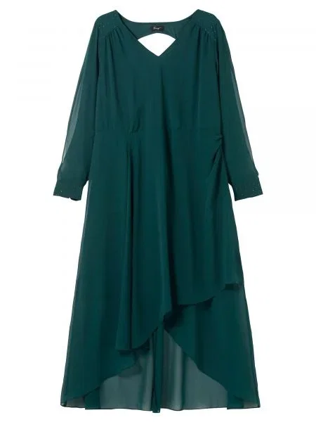 SHEEGO Rochie de seară închis verde