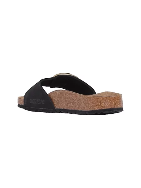 Sandále Birkenstock z nubuku s prackou čierna