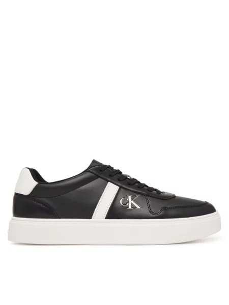 Calvin Klein Superge Classic Cups Lace Lth Emb Tongue črna