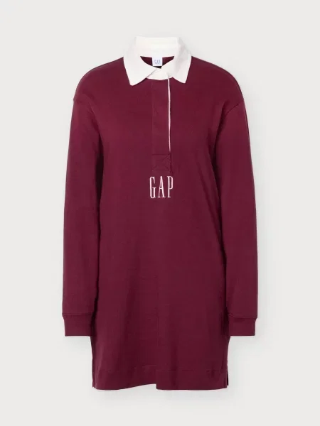 GAP Rochie roșu burgundy alb