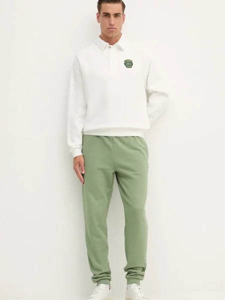 Спортивні штани Lacoste однотонні зелений