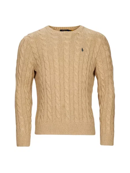 Dolgo pulover Polo Ralph Lauren z dolgimi rokavi bež