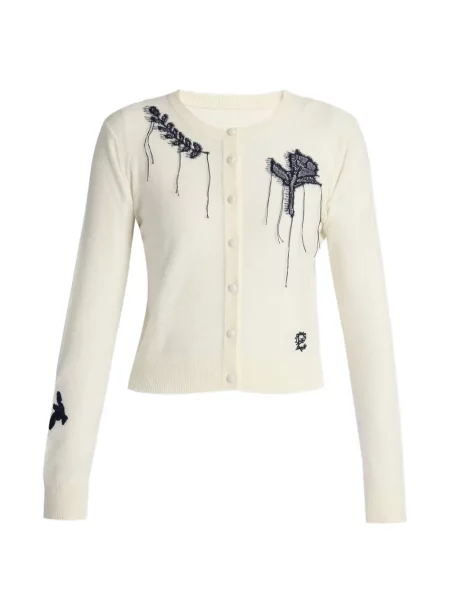 Cardigan Erdem cu broderie cu model floral