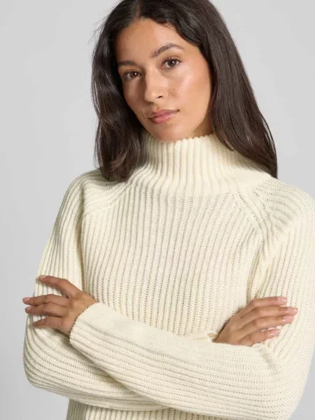 Sweter z dzianiny ze stójką model ‘ARWEN’ Drykorn