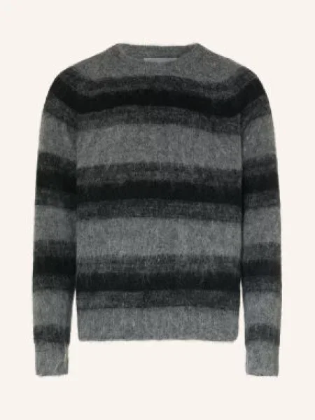 Allsaints Sweter Senner grau czarny