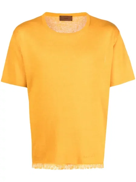 Tricou Alanui cu broderie de in galben