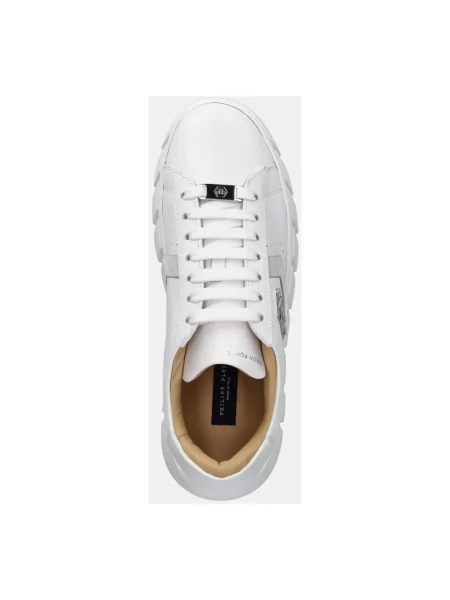 Sneakersy Philipp Plein skórzane białe
