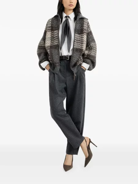 Pantaloni Brunello Cucinelli de lână gri