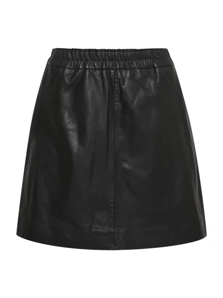 Inwear Spódnica Skórzana Wookiw beige czarna