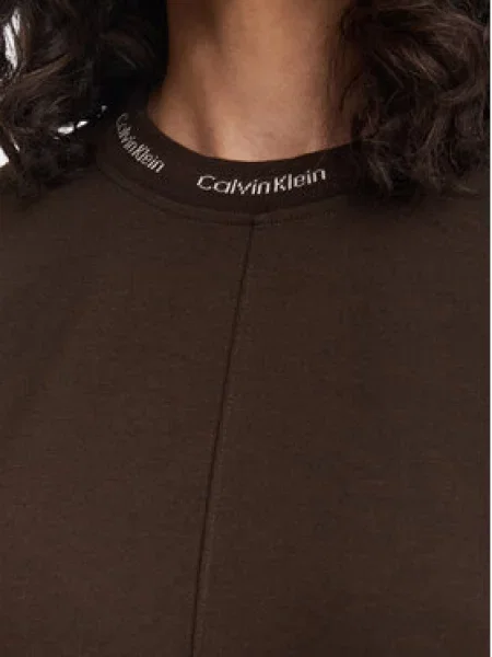 Každodenní šaty Calvin Klein Jeans hnědé