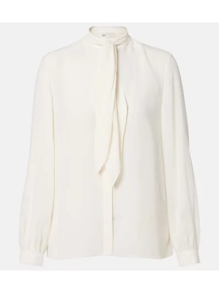 Bluză Tory Burch cu legături alb