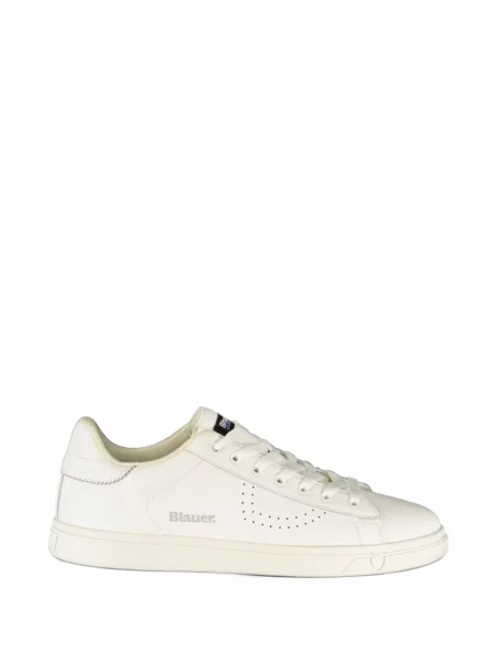 Sneakerși Blauer cu imagine alb