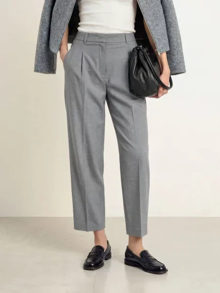 Opus Pants Kalhoty Lessieh šedá