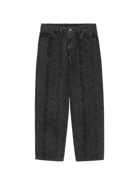 Džíny Carhartt Wip s hadím vzorem černé