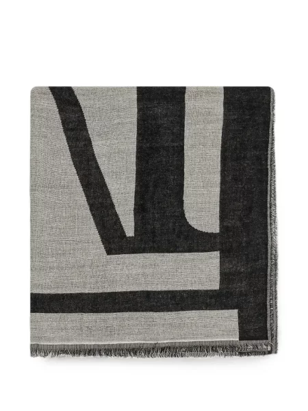 Fular Marc O'polo cu imprimeu geometric gri