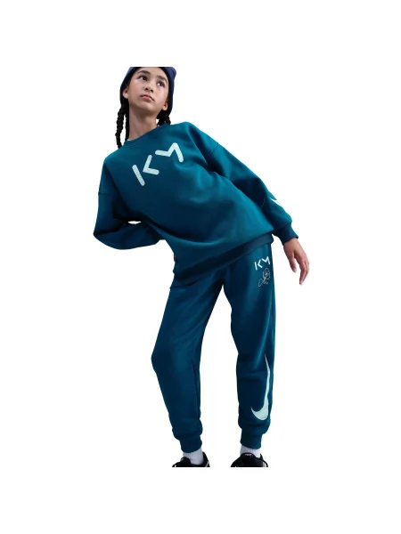 NIKE Pantaloni sport Club verde petrol / perlat alb