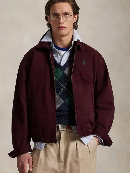 Jakna Polo Ralph Lauren za prijelazno razdoblje bordo