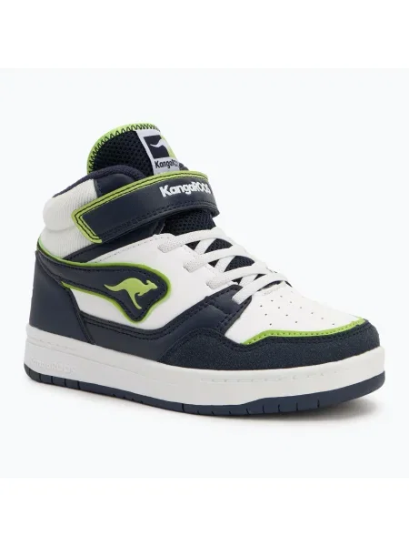 Детски обувки KangaROOS K-CP Dunkin Mid EV dark navy/lime синьо
