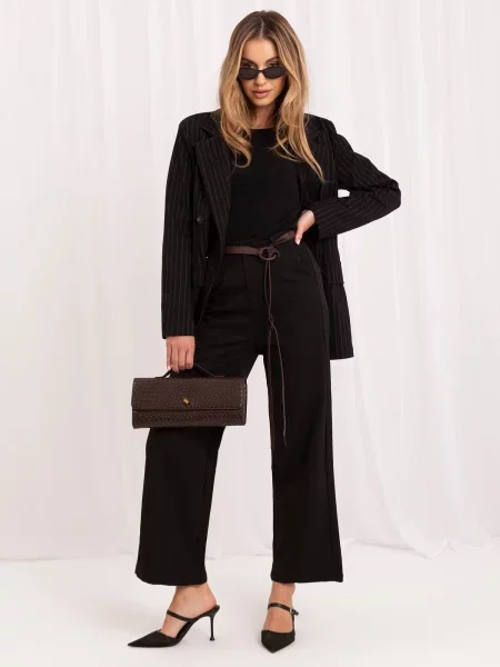Hlače Italy Moda crna