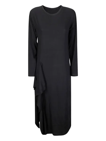 Rochie maxi Yohji Yamamoto drapată de costum negru
