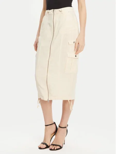 Guess Спідниця-міді бежевий